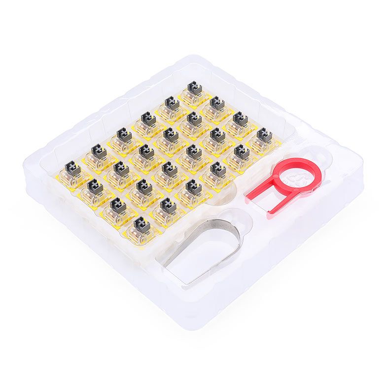 Switch Para Teclado Redragon Mecanico Linear Bullet S, 24 Pecas, Cinza, A113S