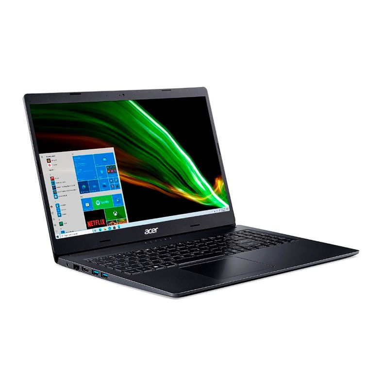 Notebook Acer Aspire 3, 15.6, AMD Ryzen 5-3500U, 8GB DDR4, SSD 512GB, Preto, A315-23-R6HC