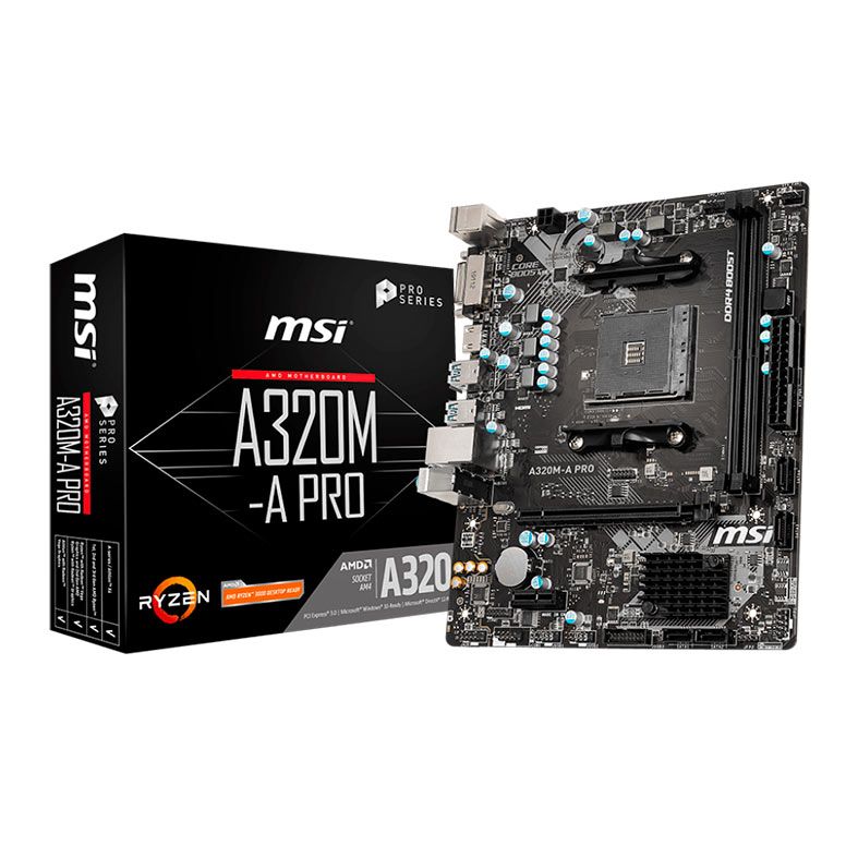 Placa Mae MSI A320M-A PRO,DDR4, Socket AM4, M-ATX, Chipset AMD A320, A320M-A-PRO