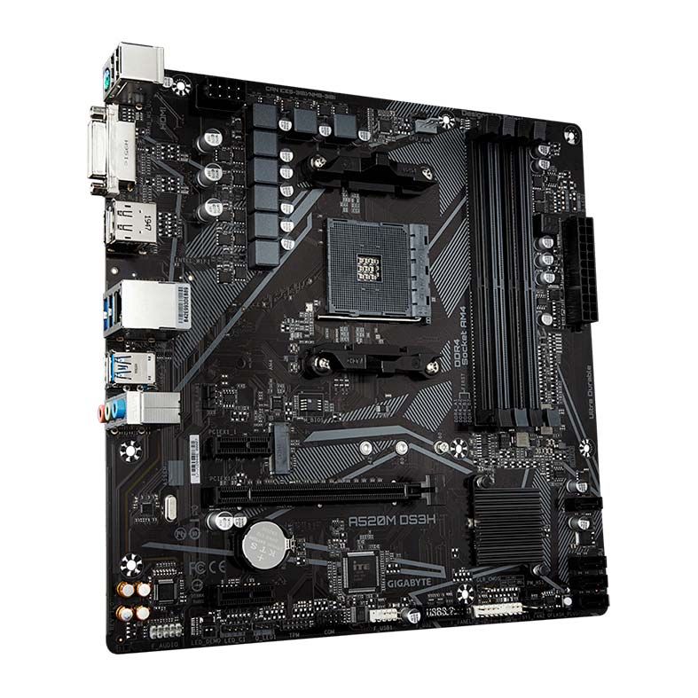 Placa Mae Gigabyte A520M DS3H DDR4 Socket AM4 Chipset AMD A520