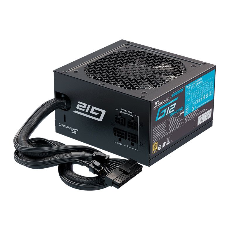 Fonte Seasonic G12 GM-550, Semi-Modular, 550W, 80 Plus Gold, Preta, A551GMAFH