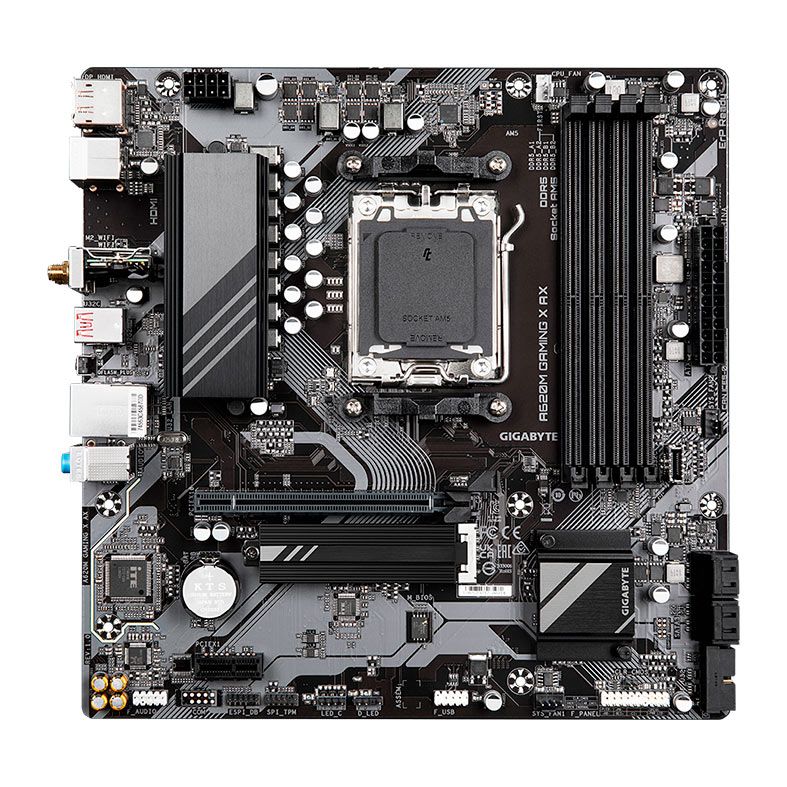 Placa Mae Gigabyte A620M Gaming X AX, WiFi, DDR5, Socket AMD AM5, M-ATX, Chipset AMD A620, A620M-GAMING-X-AX