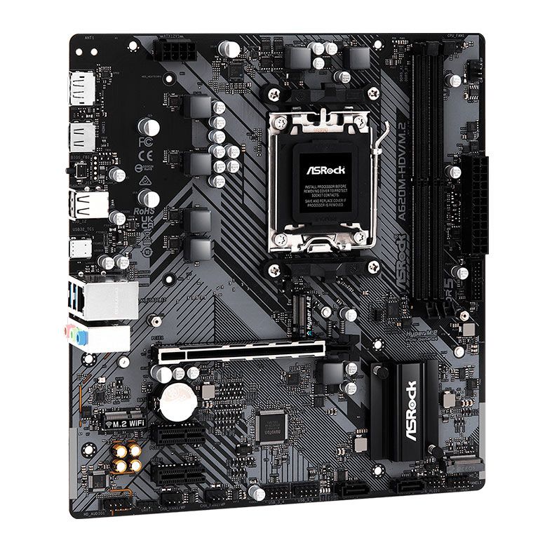 Placa Mae AsRock A620M-HDV/M.2, DDR5, Socket AM5, M-ATX, Chipset AMD A620, A620M-HDV-M2
