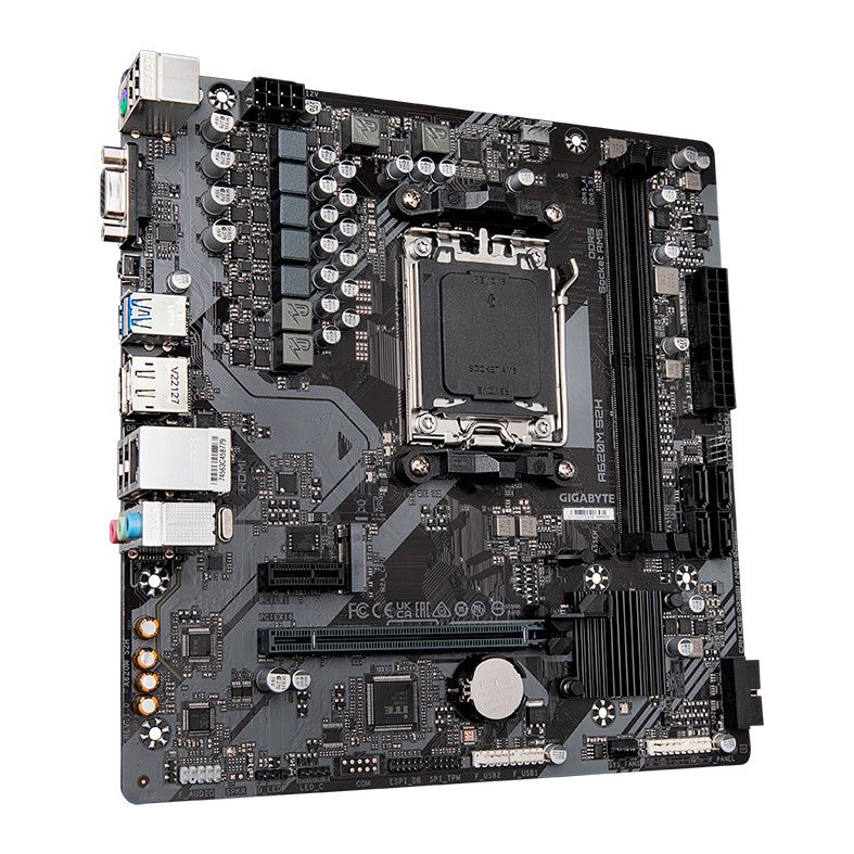 Placa Mae Gigabyte A620M S2H, DDR5, Socket AM5, M-ATX, Chipset AMD A620, A620M-S2H