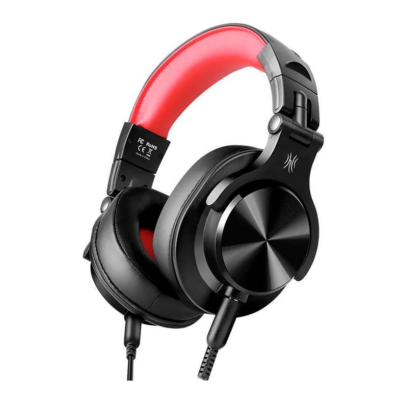 Fone de Ouvido OneOdio Fusion DJ A71 Preto/Vermelho, A71 Black/Red Pichau