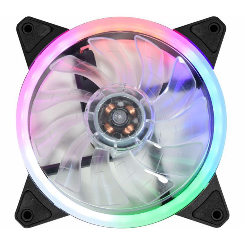 Ventoinha K-MEX AA-FAF1, Rainbow, 120mm, Preto, AAFAF136ATSJB0X