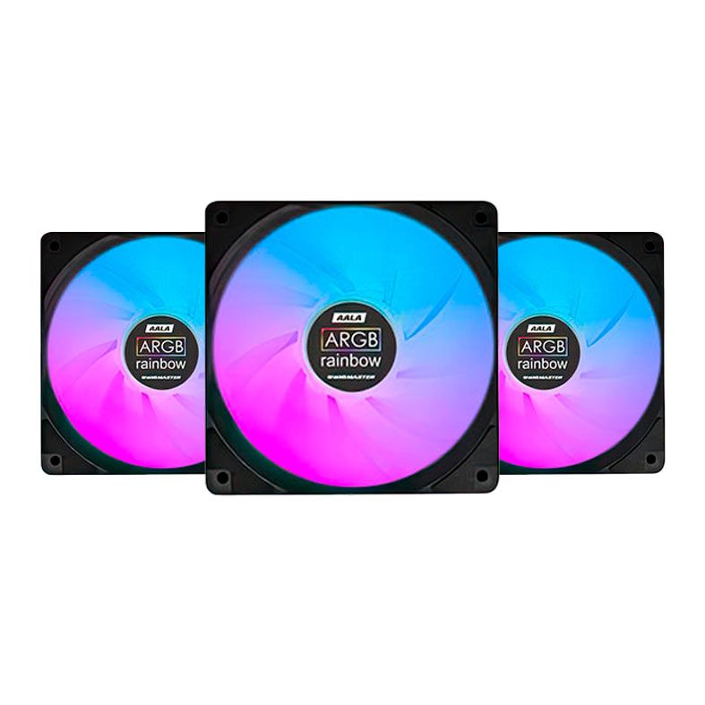Kit Ventoinhas Kmex Gaming Master AALA, ARGB 3x120mm + Controladora, AALAK136APPCB0X