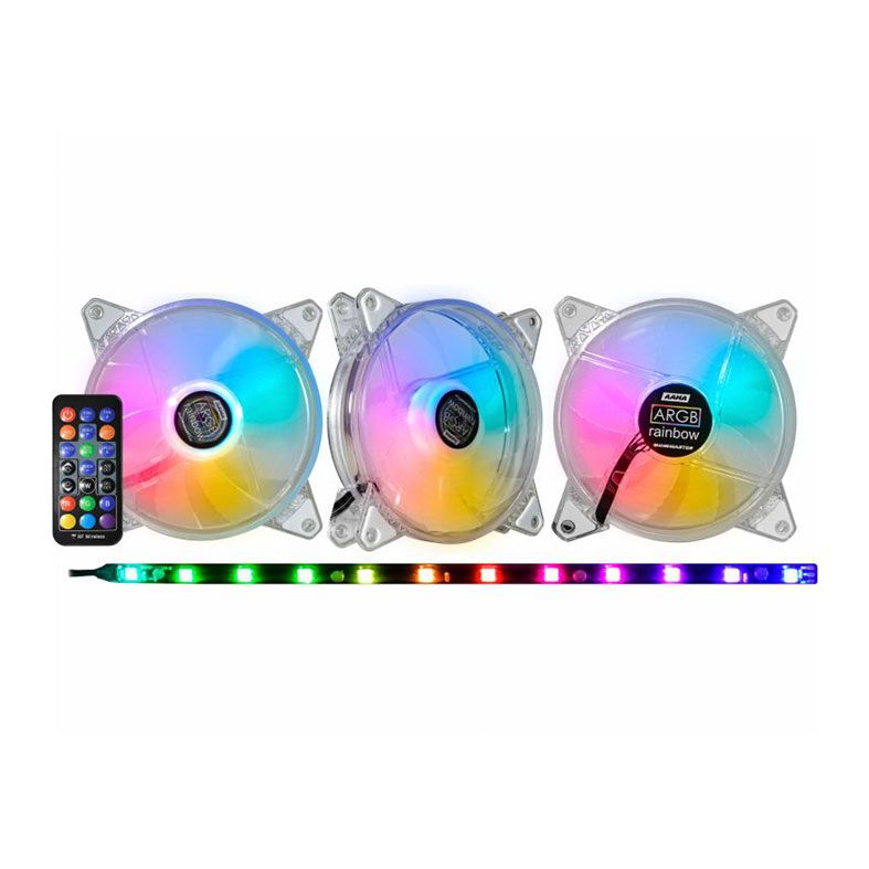 Kit Ventoinhas  K-MEX AAMAK, 3X120mm, AAMAK136ATHCB0X
