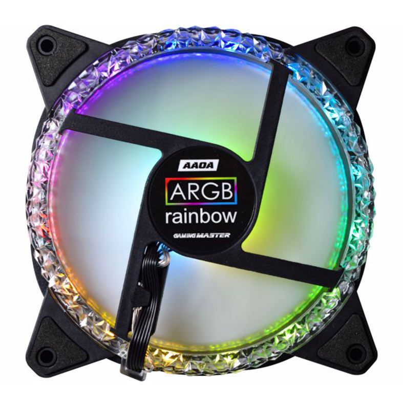 Kit Ventoinhas Kmex Gaming Master StarRitmicos AAOA, ARGB 3x120mm, Fita Led + Controladora, AAOAK136CPBKB0X