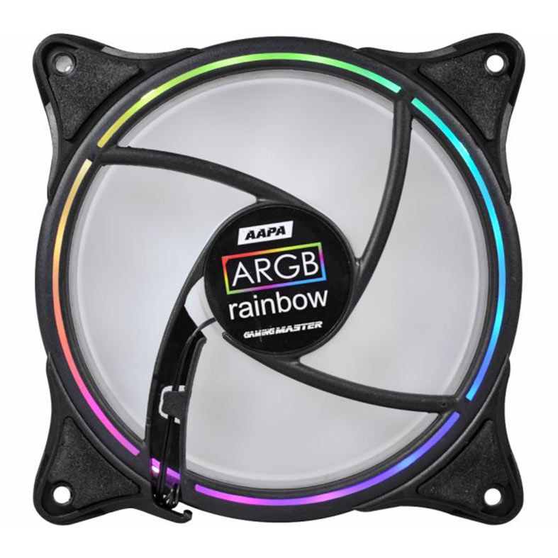 Kit Ventoinhas K-MEX AAPA, ARGB, 3x120mm, Preto, AAPAK136CPBBB0X