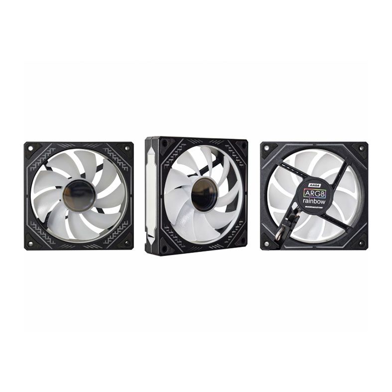 Kit Ventoinhas K-MEX AAQA, ARGB, 3x120mm, Preto, AAQAK136FTEAB0X