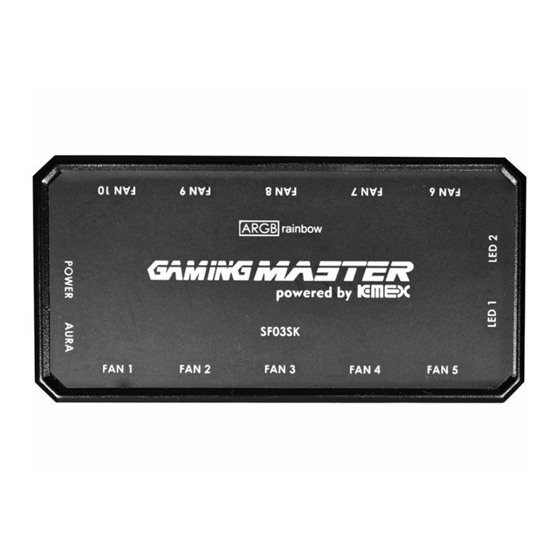 Kit Ventoinhas Kmex Gaming Master AARA, ARGB, 3x120mm + Controladora, AARAK136EBEAB0X