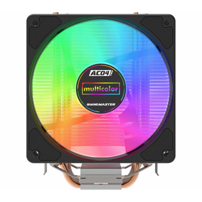 Cooler Para Processador K-Mex AC04, Rainbow, 120mm, Preto, AC04004400TXB0X