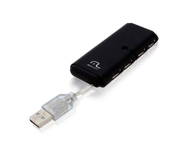 Hub 4 Portas Multi Slim 2.0 Preto, AC064