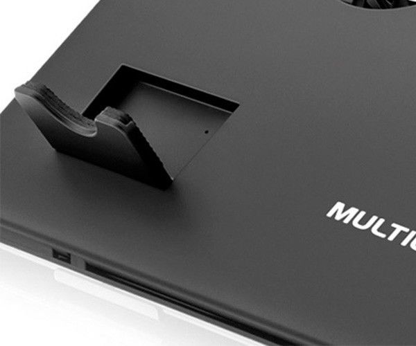 Base Para Notebook Multi Cooler Duplo Stand Vertical Ate 15 Polegadas, AC103