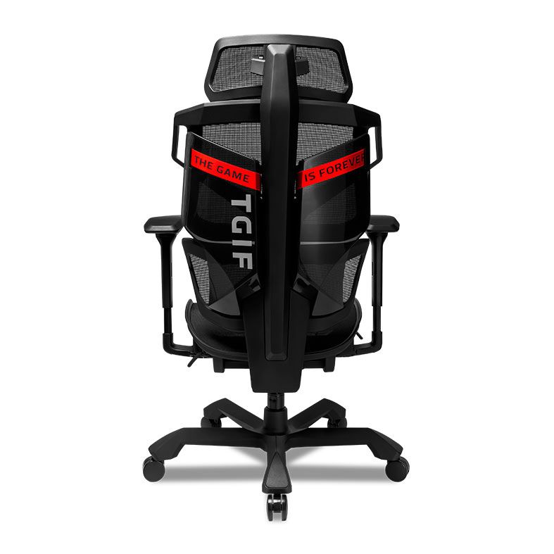 Cadeira Ergonomica TGIF ACE, Apoio de Braco 6D, Preto, ACE-B-6D