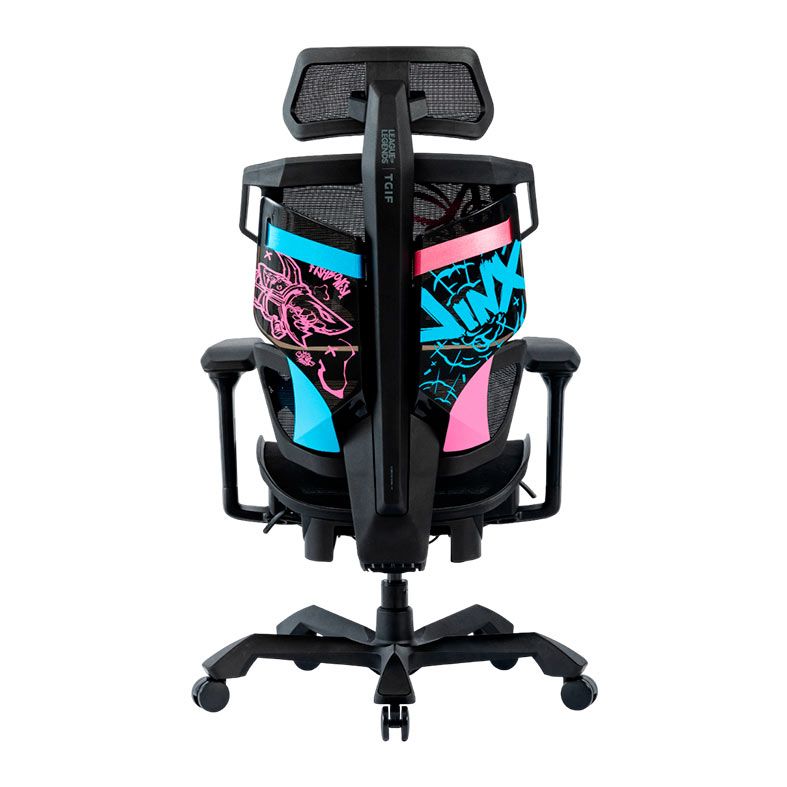 Cadeira Ergonomica TGIF ACE JINX, Apoio de Braco 6D, Preta, ACE-J