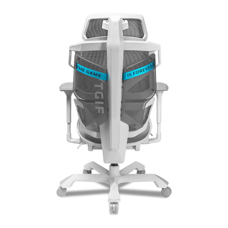 Cadeira Ergonomica TGIF ACE, Apoio de Braco 6D, Branco, ACE-W-6D