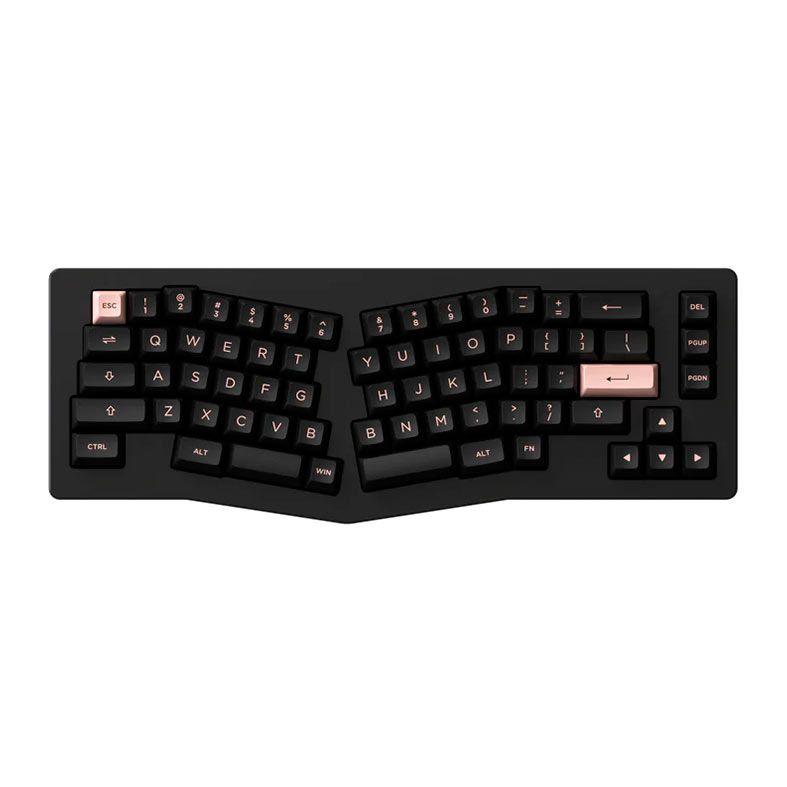 Teclado Mecanico Gamer Akko ACR Pro Alice S, RGB, Switch Akko Crystal, Preto, ACRPRO-ALICE-S-BK