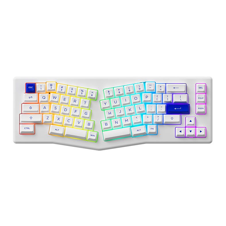 Teclado Mecanico Gamer Akko ACR Pro Alice Plus, RGB, Switch Akko Silver, Branco, ACRPRO-ALICEPLUS-WHT