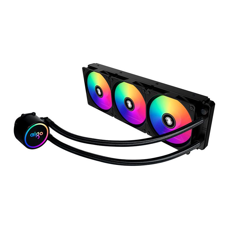 Water Cooler Aigo AC SE 360, Rainbow, 360mm, Preto, ACSE360-BK