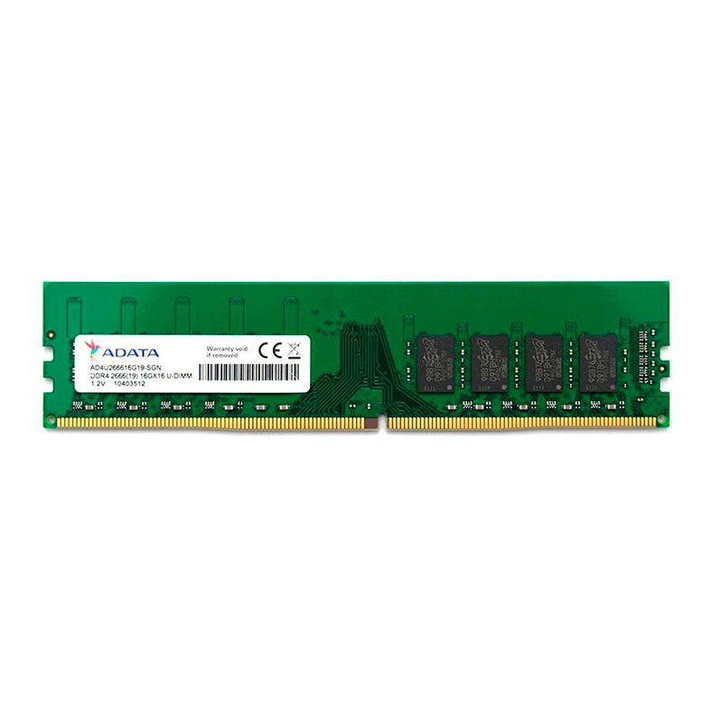 Memoria Adata, 16GB (1x16GB), DDR4, 2666MHz, C19, Verde, AD4U266616G19-SGN