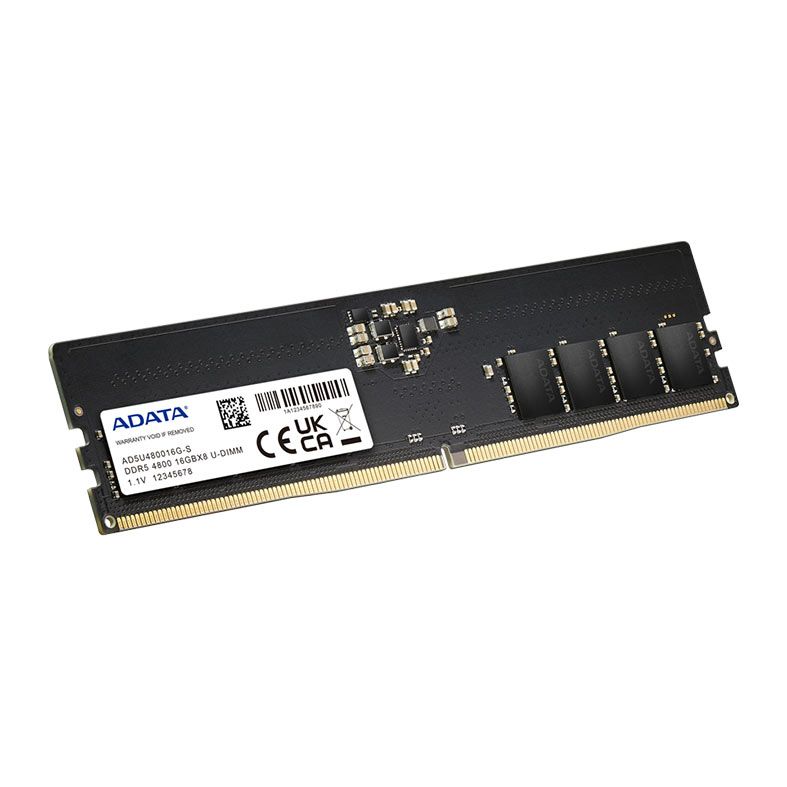 Memoria Adata, 16GB (1x16GB), DDR5, 4800MHz, C40, Preto, AD5U480016G-S