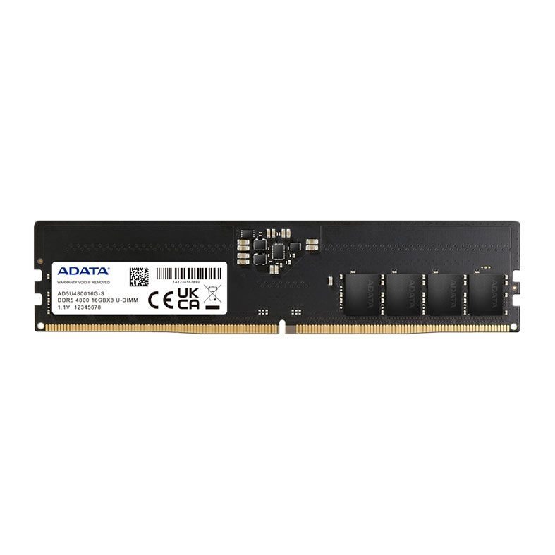 Memoria Adata, 16GB (1x16GB), DDR5, 4800MHz, C40, Preto, AD5U480016G-S