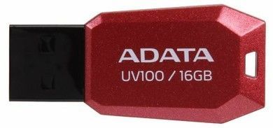 Pendrive ADATA Classic UV100 16GB Vermelho, AUV100-16GB-RRD - BOX