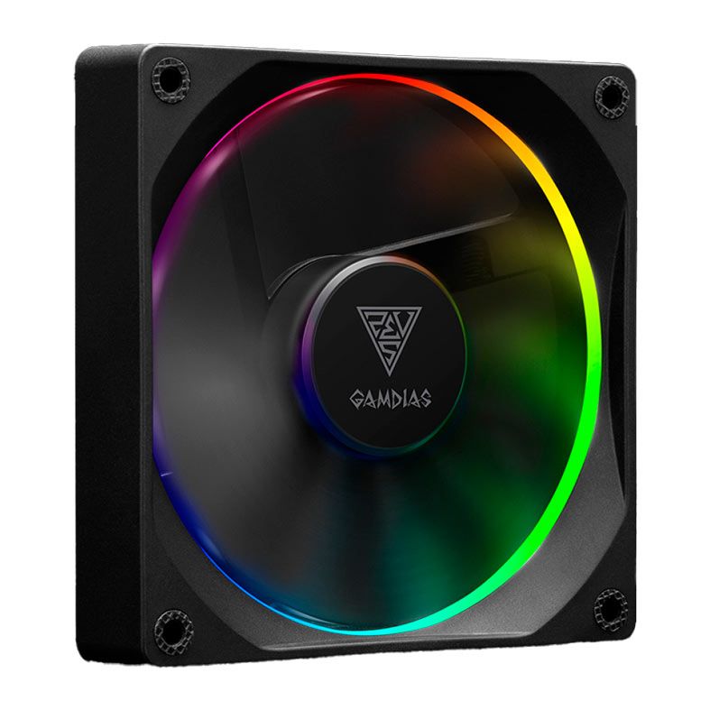 Kit Ventoinhas Gamdias Aeolus M3 1203R, RGB, 3x120mm com Controle, AEOLUS-M3-1203R