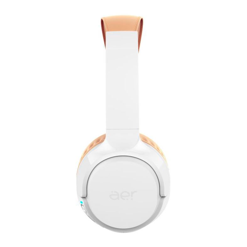 Fone de Ouvido Geonav AerJoy, Bluetooth, Drivers 40mm, Branco e Caramelo, AER13WT 
