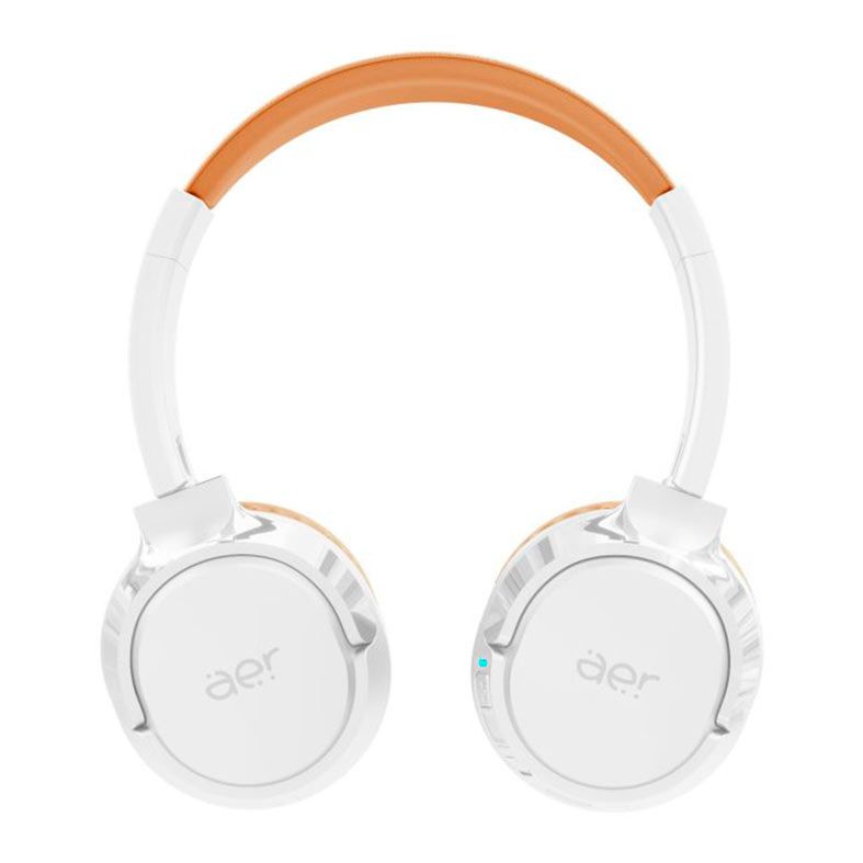 Fone de Ouvido Geonav AerJoy, Bluetooth, Drivers 40mm, Branco e Caramelo, AER13WT 