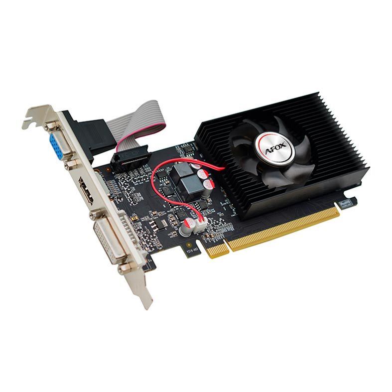 Placa de Video Afox GeForce GT220, 1GB, DDR3, 128-Bit, AF220-1024D3L2