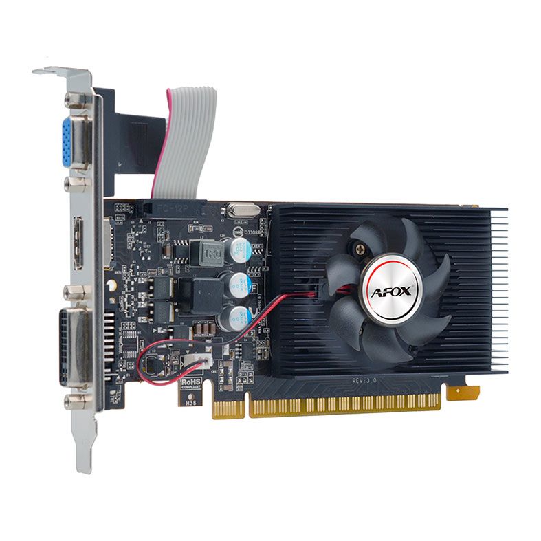 Placa de Video Afox GeForce GT240, 1GB, DDR3, 128-Bit, AF240-1024D3L2-V2