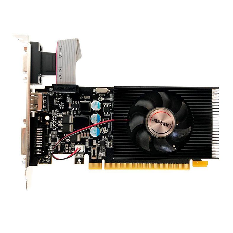 Placa de Video Afox GeForce GT 610, 2GB, DDR3, 64-Bit, AF610-2048D3L7-V6