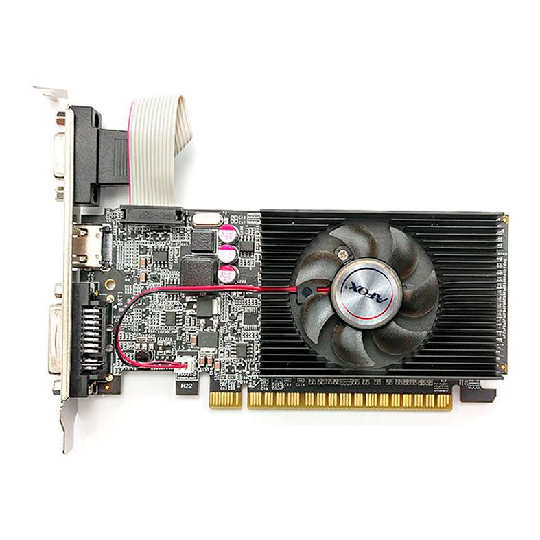Placa de Video Afox GeForce GT 610, 2GB, DDR3, 64-Bit, AF610-2048D3L7-V8