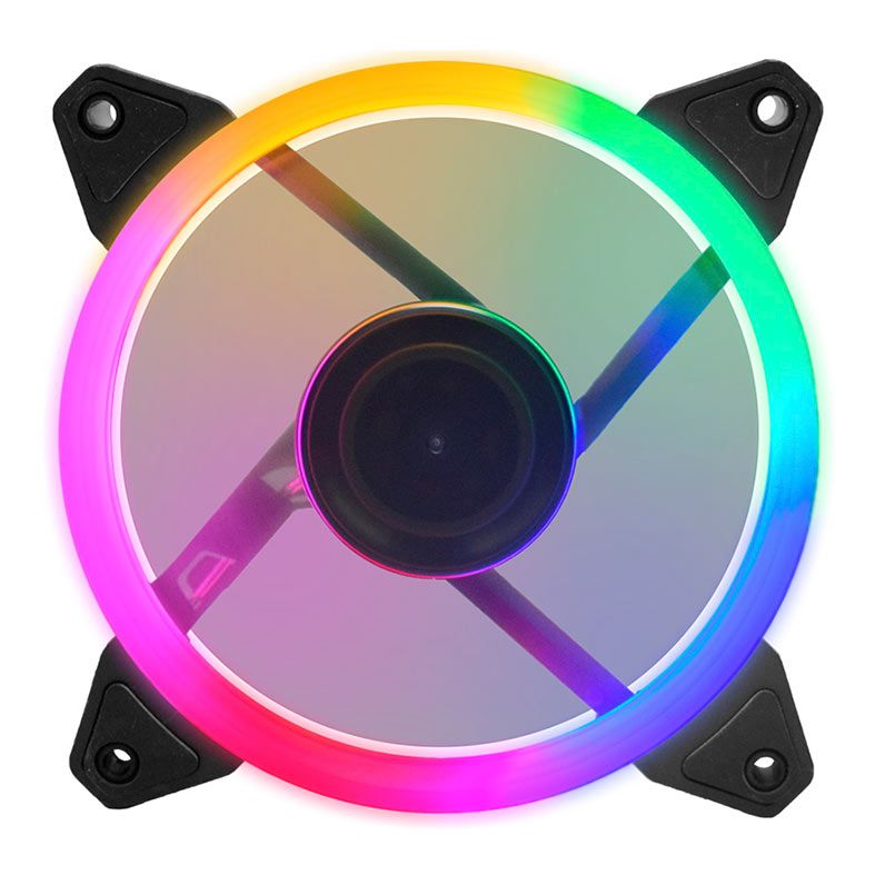 Ventoinha K-MEX AF-CAH1, 120mm, Led RGB, Preto, AFCAH11JCPQ4B0X