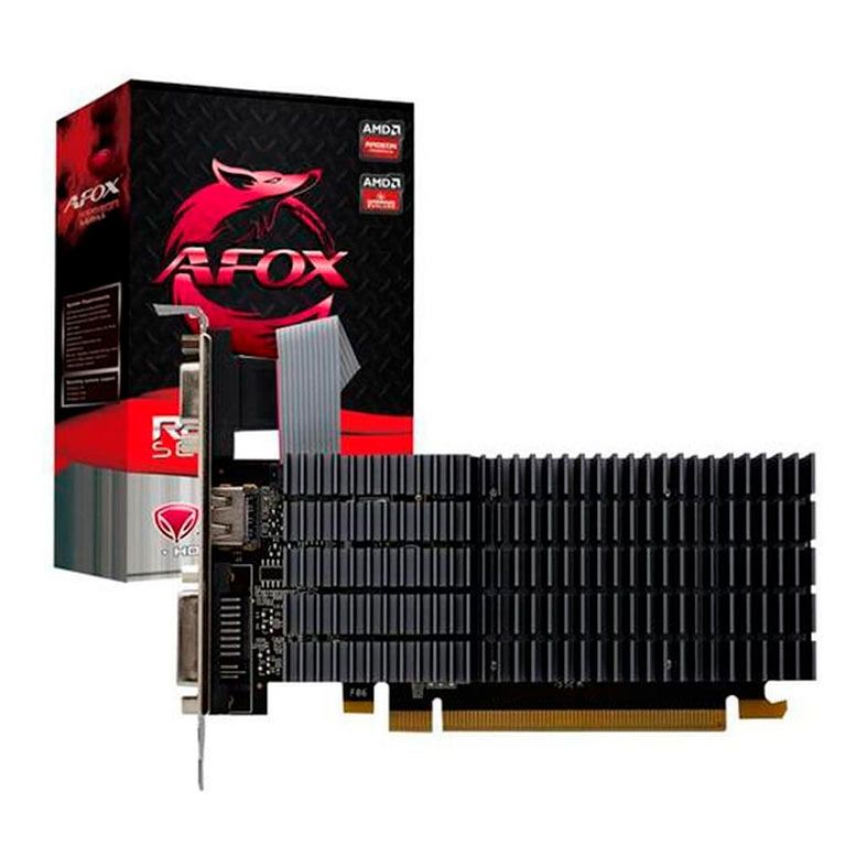 Placa de Video Afox Radeon R5 230, 1GB, DDR3, 64-bit, AFR5230-1024D3L9-V2
