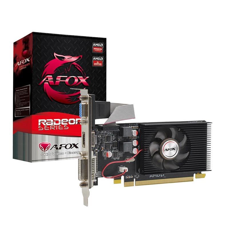 Placa de Video Afox Radeon R5 230 2GB DDR3 64-bit, AFR5230-2048D3L4