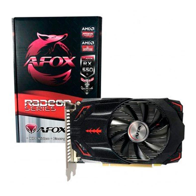 Placa de Video Afox Radeon RX 550 2GB GDDR5 128-bit, AFRX550-2048D5H4