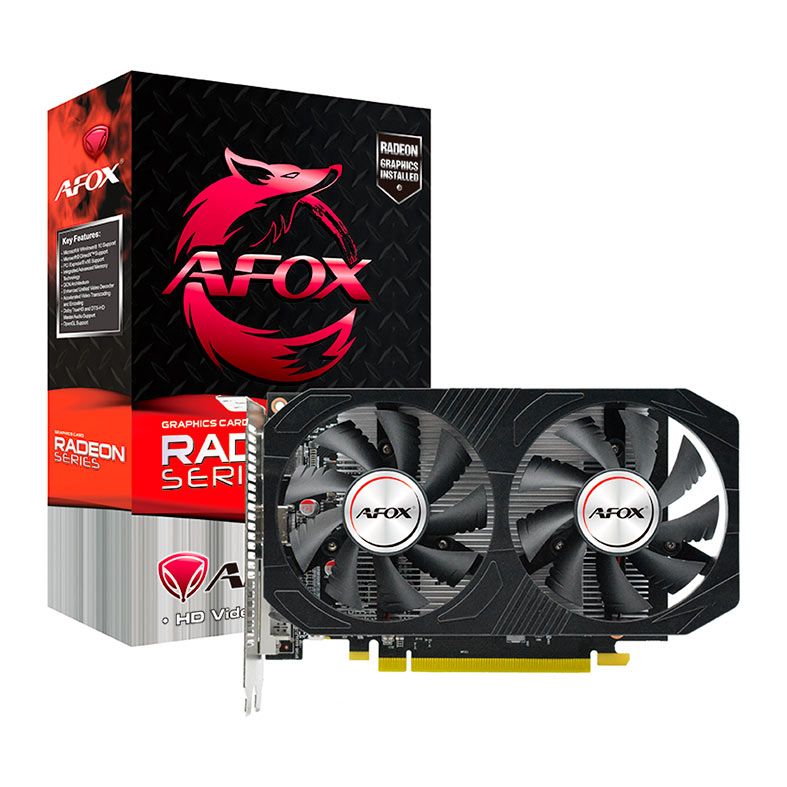 Placa De Video Afox Radeon RX 550, 4GB, GDDR5, 128-bit, AFRX550-4096D5H4-V6