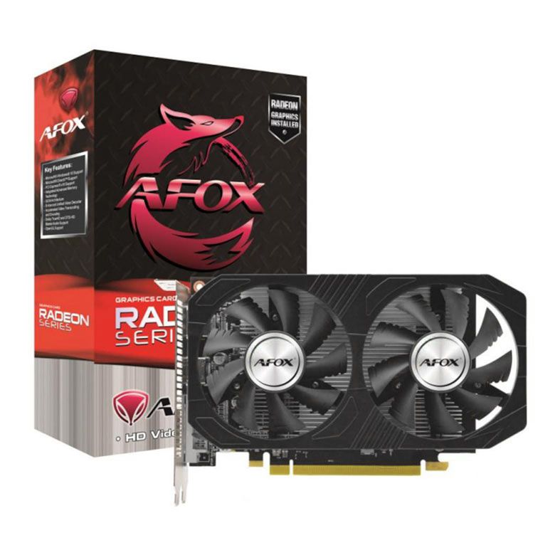 Placa de Video Afox Radeon RX 560, 4GB, GDDR5, 128-bit, AFRX560-4096D5H4-V2