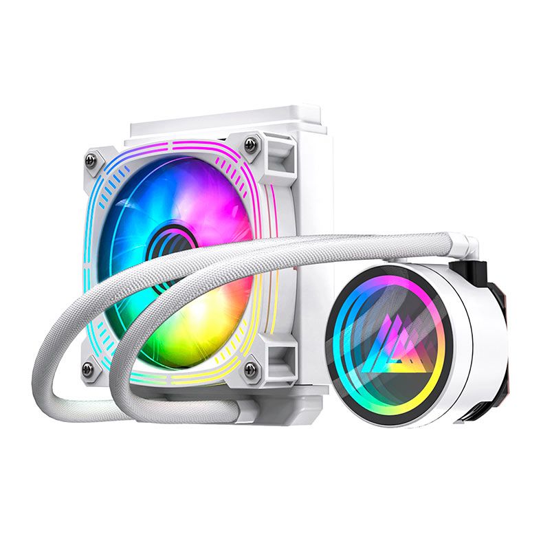 Water Cooler Acegeek Abyss A120, ARGB, 120mm, Branco, AG-ABYSSA120-WH