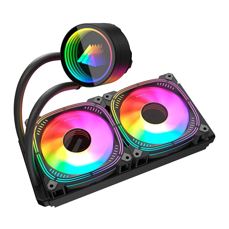 Water Cooler Acegeek Abyss A240, ARGB, 240mm, Preto, AG-ABYSSA240-BK