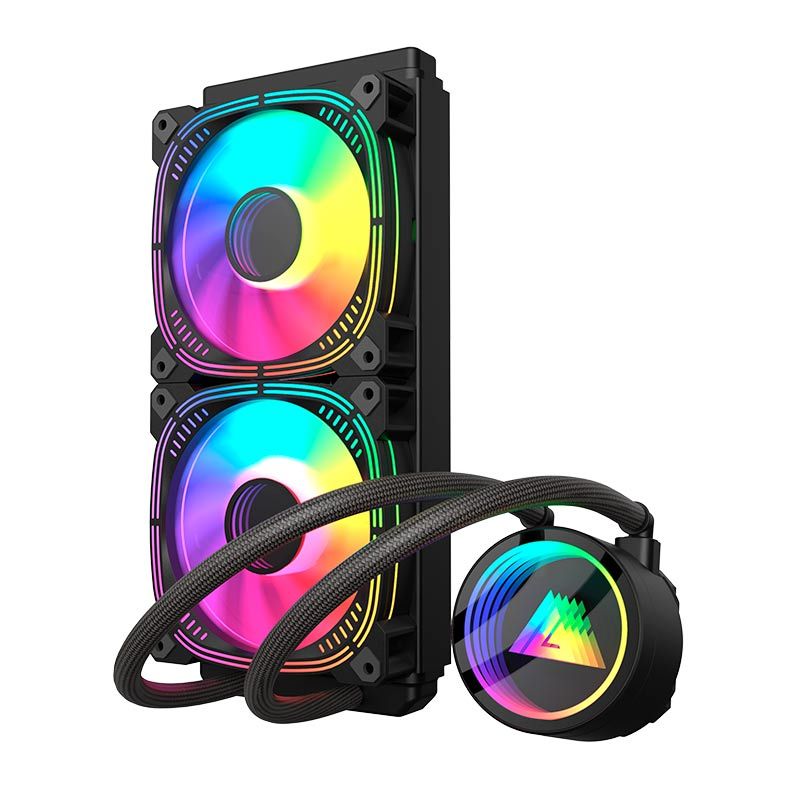 Water Cooler Acegeek Abyss A240, ARGB, 240mm, Preto, AG-ABYSSA240-BK
