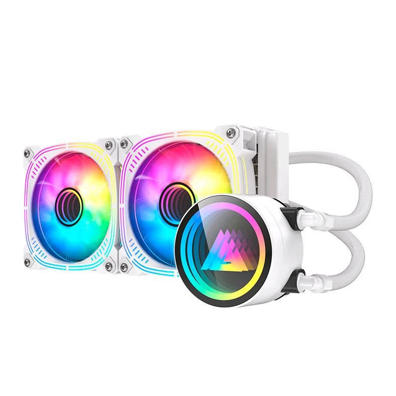 Water Cooler Acegeek Abyss A240, ARGB, 240mm, Branco, AG-ABYSSA240-WH