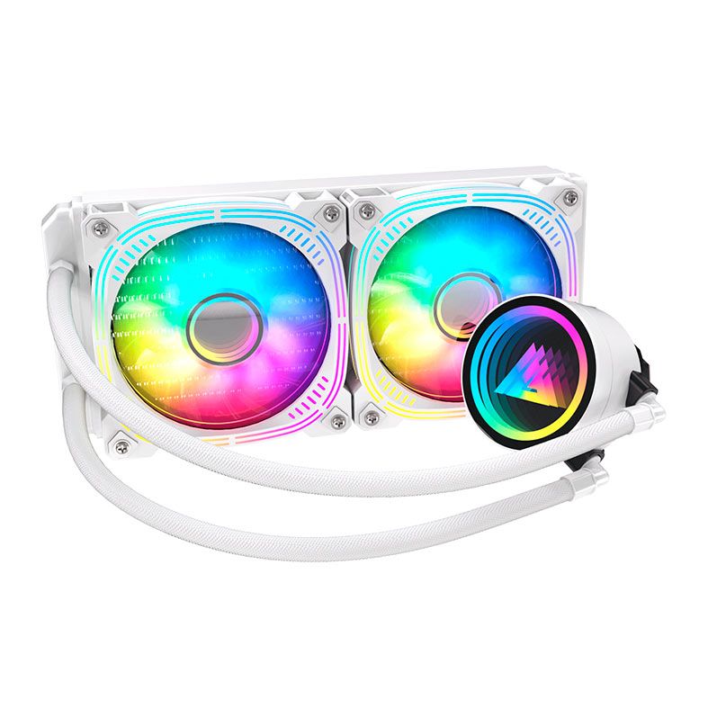 Water Cooler Acegeek Abyss A240, ARGB, 240mm, Branco, AG-ABYSSA240-WH