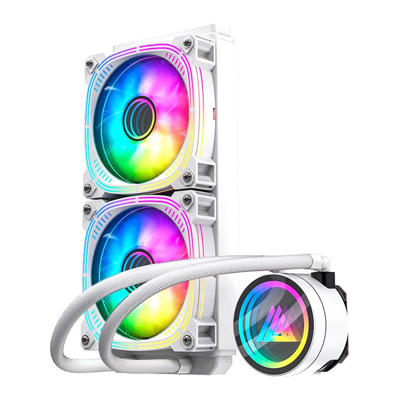Water Cooler Acegeek Abyss A240, ARGB, 240mm, Branco, AG-ABYSSA240-WH