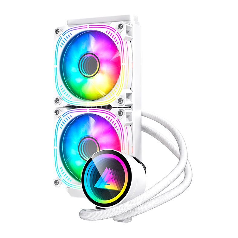 Water Cooler Acegeek Abyss A240, ARGB, 240mm, Branco, AG-ABYSSA240-WH