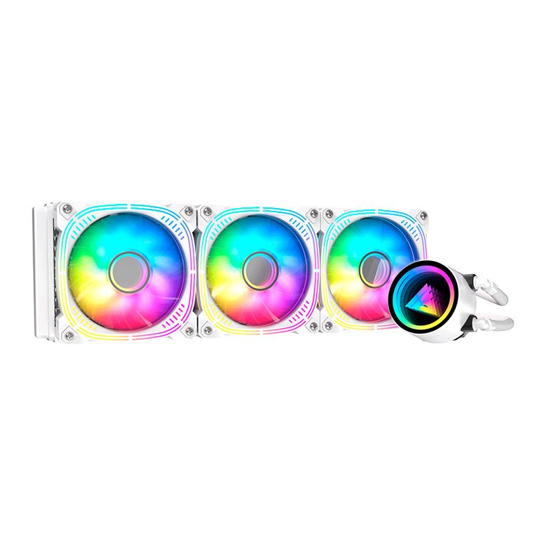 Water Cooler Acegeek Abyss A360, ARGB, 360mm, Branco, AG-ABYSSA360-WH